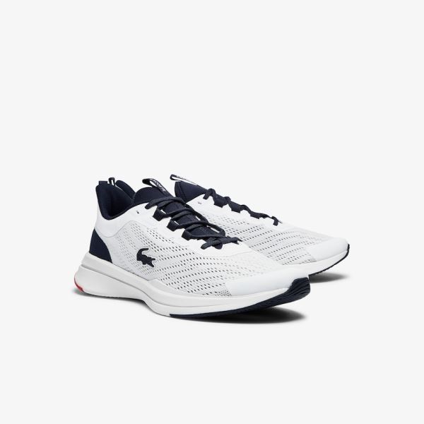 Lacoste Run Spin Textile Sneakers Pánské - Tenisky Bílé / Tmavě Blankyt | CZ-xYlGNp